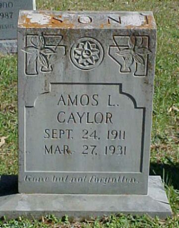 Amos L Caylor Gravestone