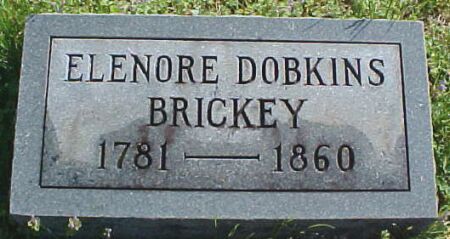 Elenore Dobkins Brickey Gravestone