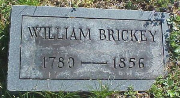 William Brickey Gravestone