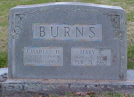 Charles H. and Mary E. Burns Gravestone