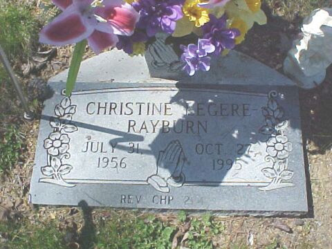 Christine LeGere Rayburn Gravestone