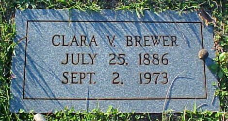 Clara V. Brewer Gravestone