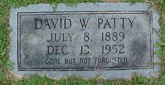 David W. Patty Gravestone