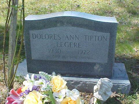 Dolores Ann Tipton LeGere Gravestone