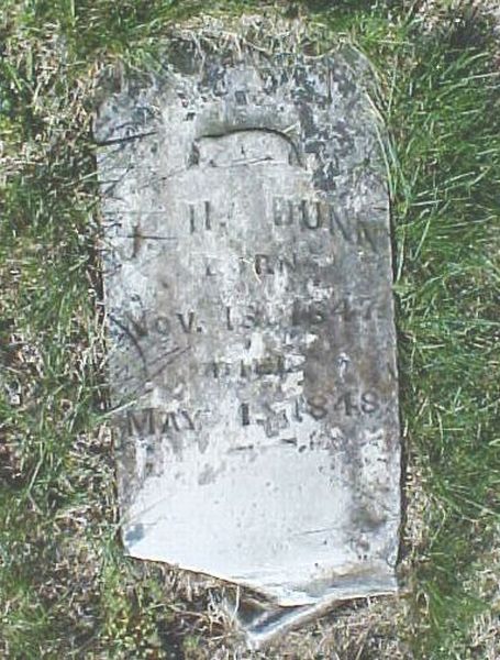 J. H. Dunn Gravestone