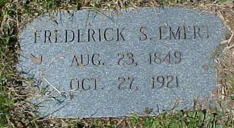 Frederick S Emert Gravestone