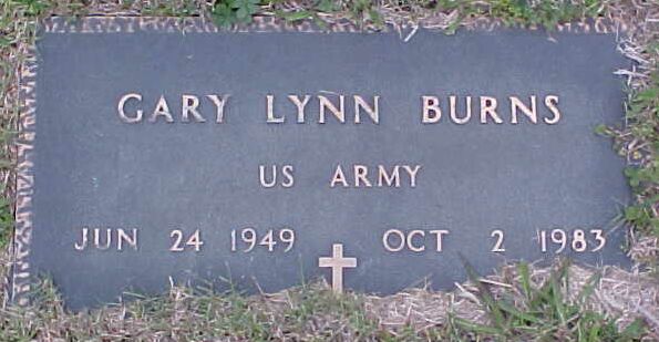 Gary Lynn Burns Service Marker