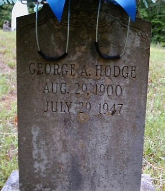 George A Hodge gravestone