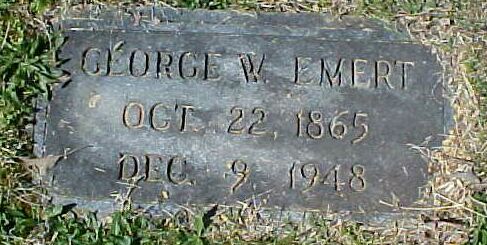 George W Emert Gravestone