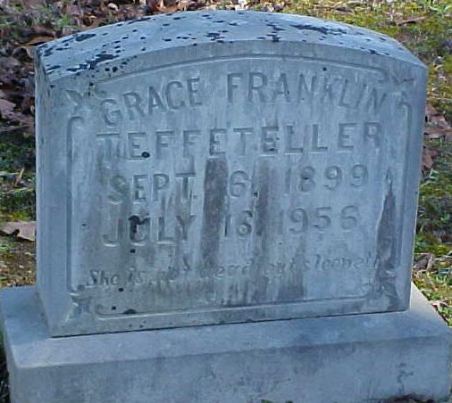 Grace Franklin Teffeteller Gravestone