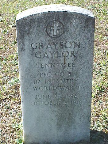 Grayson Caylor Gravestone