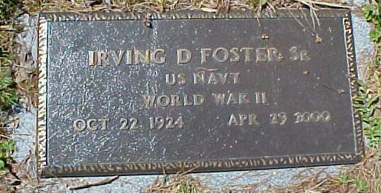 Irving D Foster Service Marker