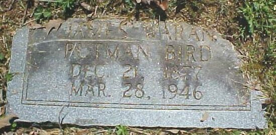 James Waran Putman Bird Gravestone