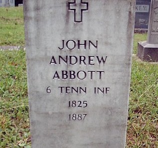 John Andrew Abbott gravestone