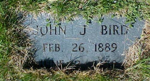 John J Bird gravestone