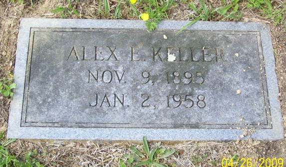Alex E. Keller Gravestone