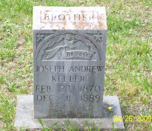 Joseph Andrew Keller Gravestone