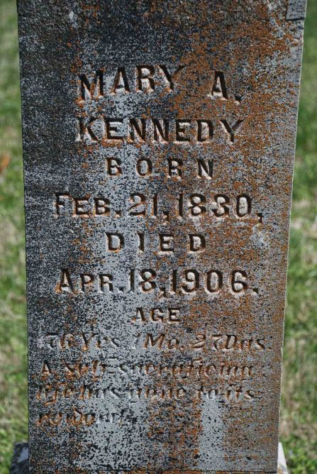 Mary A. Kennedy Gravestone