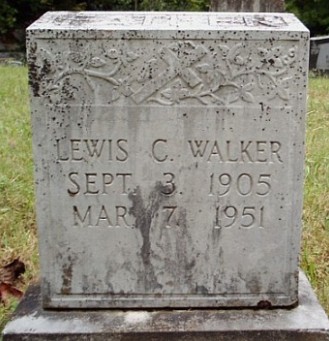 Lewis C Walker gravestone