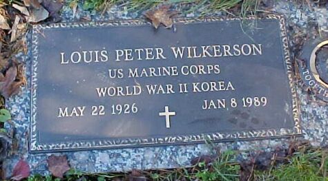 Louis Peter Wilkerson Service Marker