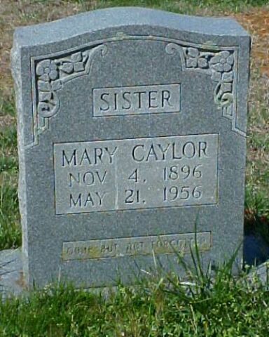 Mary Caylor gravestone