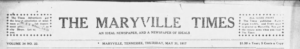 Masthead of The Maryville Times