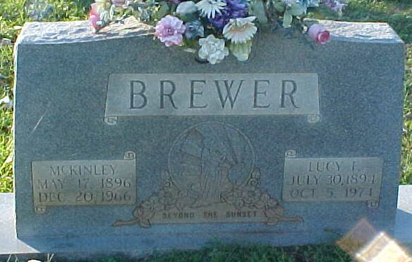 McKinley and Lucy F. Brewer Gravestone