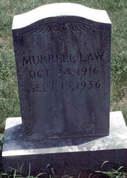 Murrell Law Gravestone