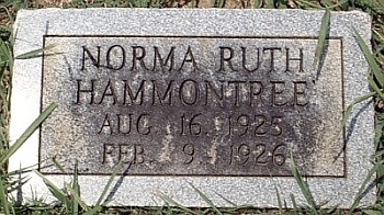 Norma Ruth Hammontree Gravestone