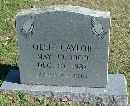 Ollie Caylor Gravestone