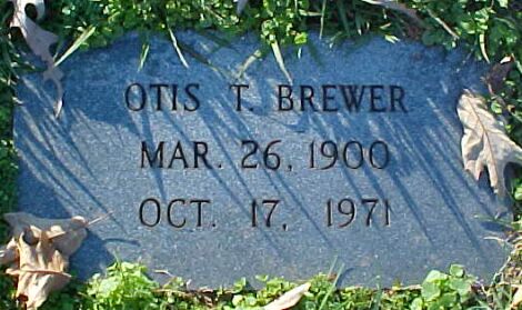 Otis T. Brewer Gravestone