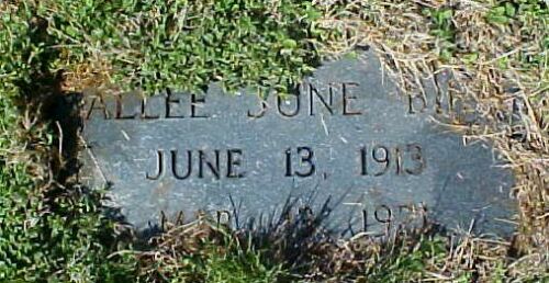 Sallee June Bird Gravestone