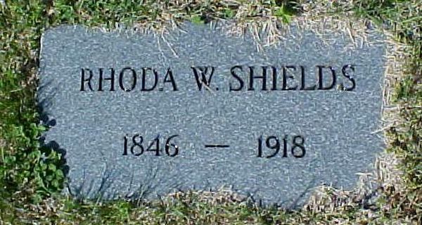Rhoda W. Shields Gravestone