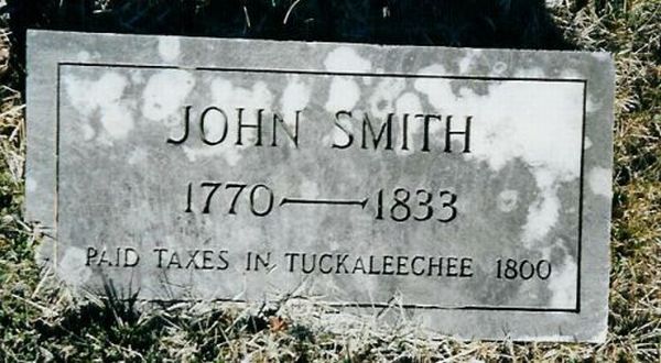 John Smith Gravestone