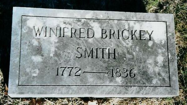 Winifred Brickey Smith Gravestone