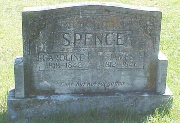 Caroline James Spence Gravestone