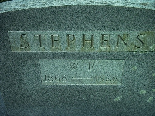 W. R. Stephens Gravestone