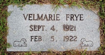 Velmarie Frye gravestone