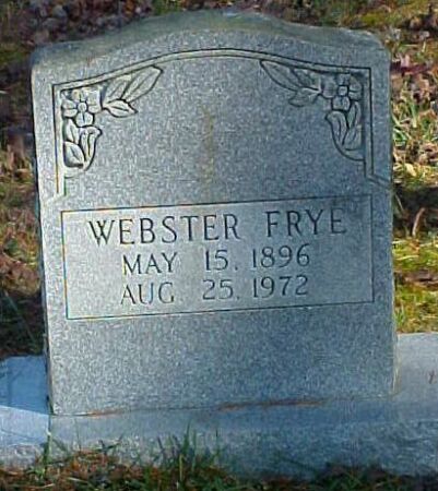Webster Frye Gravestone