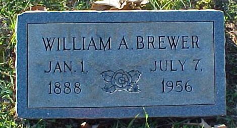 William A. Brewer Gravestone