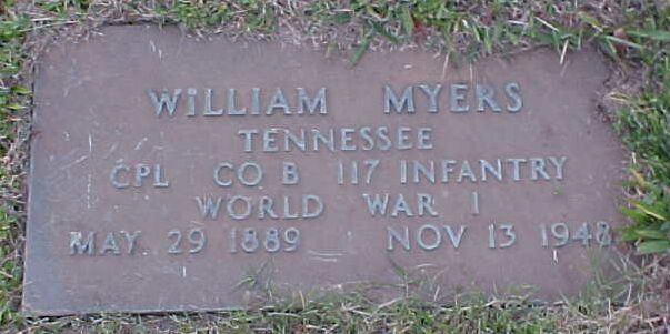 William Myers Service Marker