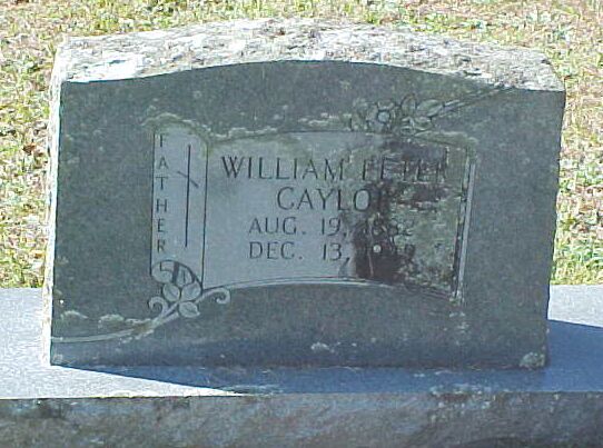 William Peter Caylor Gravestone