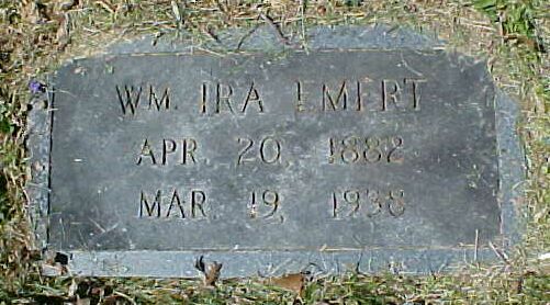 Wm and Ira Emert Gravestone